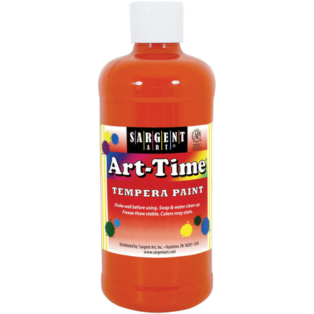 SARGENT ART Art-TimeR Tempera Paint 16oz-Orange SA17AT16-6414